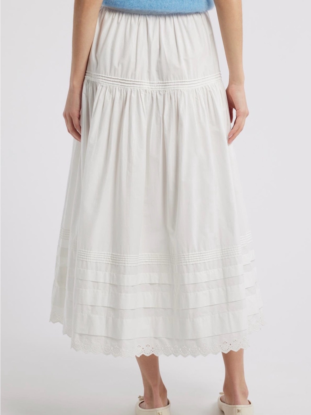 Doen Sebastiane Tiered Maxi Skirt In Powder XS NWT - Picture 5 of 7